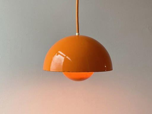 Vintage Verner Panton Flowerpot Emalliert Louis Poulsen