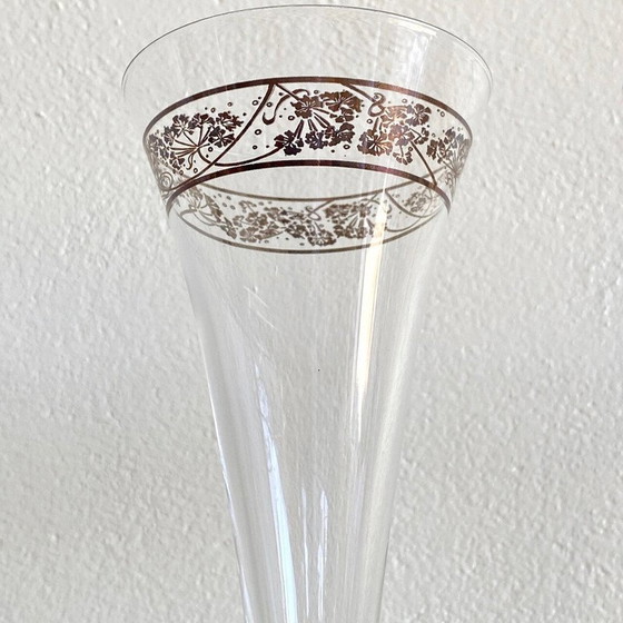 Image 1 of Vintage crystal Godiva champagne glasses, France