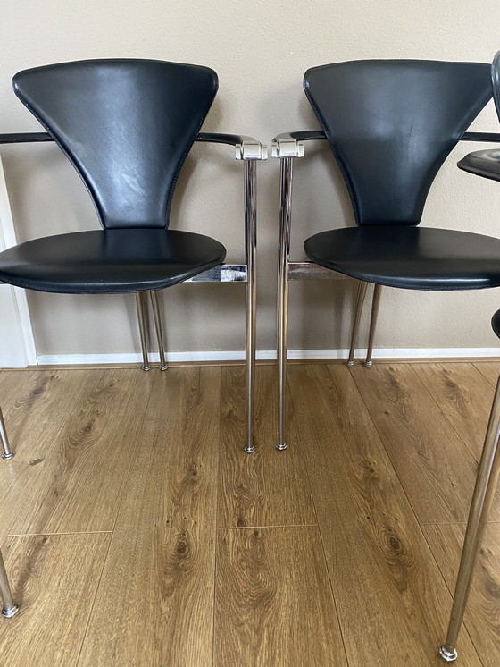 Image 1 of 4x Vintage Arrben Stiletto chairs