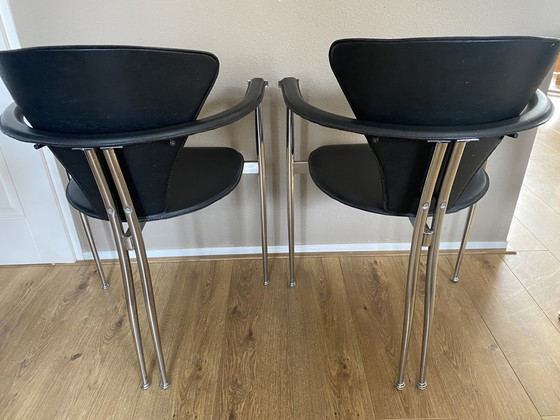 Image 1 of 4x Vintage Arrben Stiletto chairs