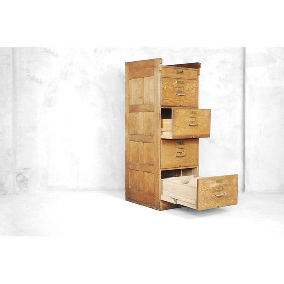 Image 1 of Vintage oakwood chest of drawers, England 1930