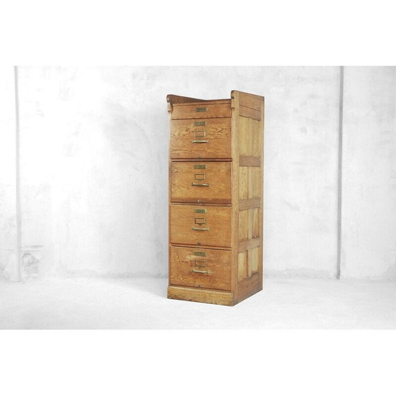 Image 1 of Vintage oakwood chest of drawers, England 1930