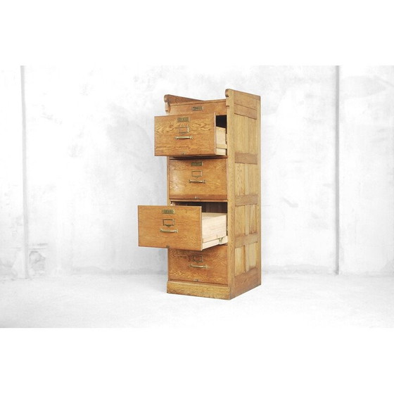 Image 1 of Vintage oakwood chest of drawers, England 1930