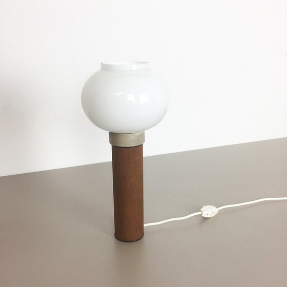 Image 1 of Teak table lamp by Uno and Östen Kristiansson for Luxus, Sweden 1960