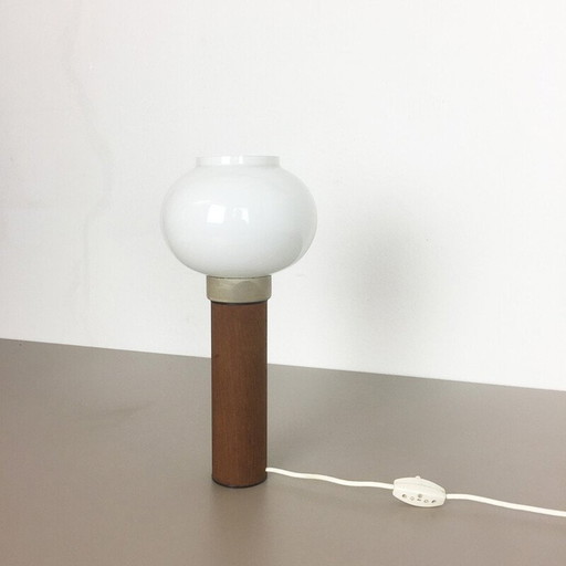 Teak table lamp by Uno and Östen Kristiansson for Luxus, Sweden 1960