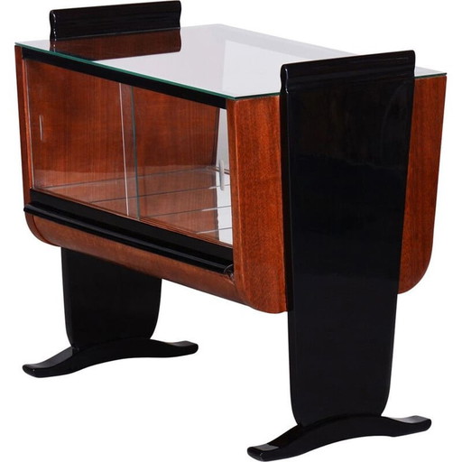 Vintage walnut coffee table by Halabala, Czechoslovakia 1930