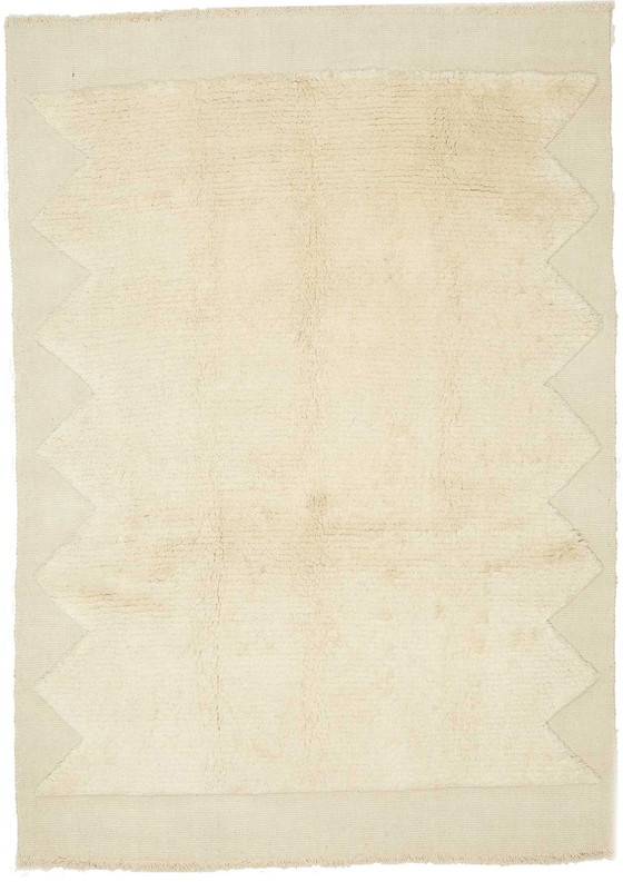 Image 1 of Hand-knotted Gabbeh Kilim Rug - Elegance Meets Minimalism- 232 X 166