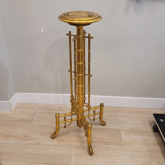 Image 1 of Vintage base in gilded wood, France