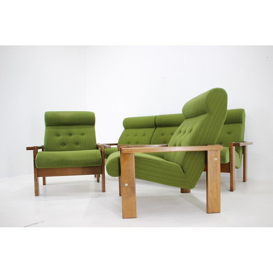 Image 1 of Vintage beechwood living room set, Czechoslovakia 1970s