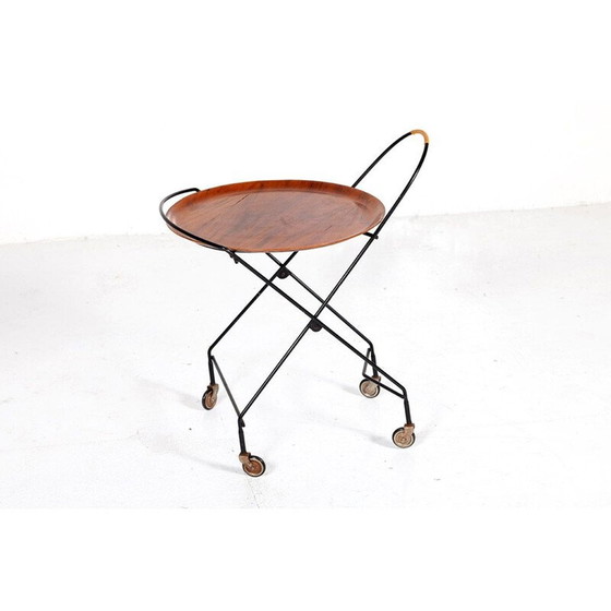 Image 1 of Carrello da portata vintage in teak di Ary Fanérprodukter Nybro per Impala, Svezia 1950