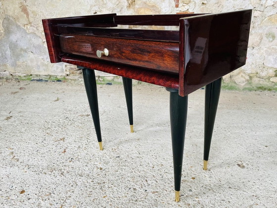 Image 1 of Mid-Century Rosewood Nightstand  1960S