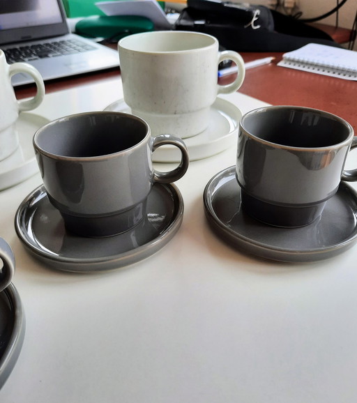 Bauhaus 5 cup and saucer