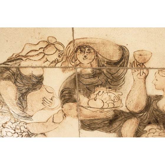 Image 1 of Vintage ceramic coffee table by Roger Capron, 1980