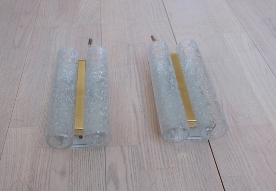 Image 1 of 2 wall lights Doria ice glass glass tubes Uk2Raeb