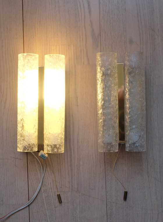 Image 1 of 2 wall lights Doria ice glass glass tubes Uk2Raeb