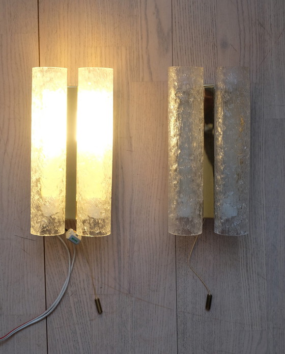 Image 1 of 2 wall lights Doria ice glass glass tubes Uk2Raeb