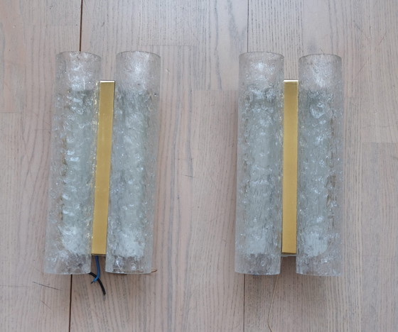 Image 1 of 2 wall lights Doria ice glass glass tubes Uk2Raeb