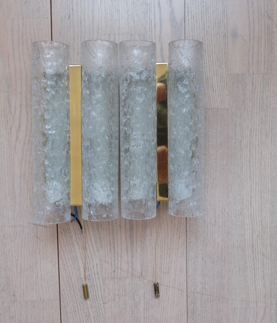 Image 1 of 2 wall lights Doria ice glass glass tubes Uk2Raeb