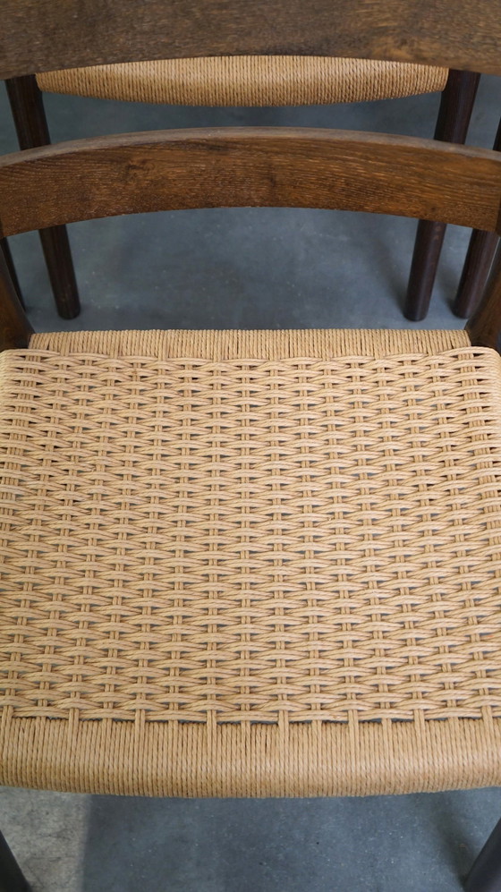 Image 1 of 8 x Vintage Niels Otto Møller Danish design dining chair model no. 84