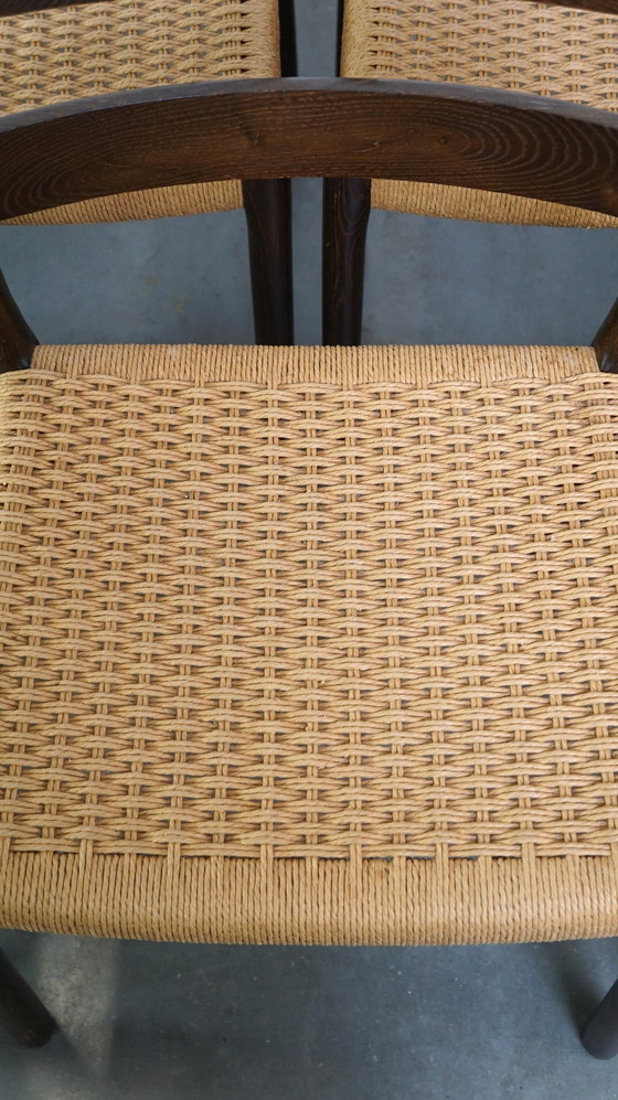 Image 1 of 8 x Vintage Niels Otto Møller Danish design dining chair model no. 84