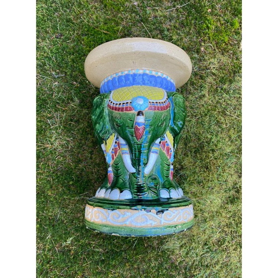 Image 1 of Vintage multicolored garden set with elephants, 1960-1970s