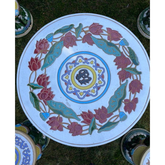 Image 1 of Vintage multicolored garden set with elephants, 1960-1970s