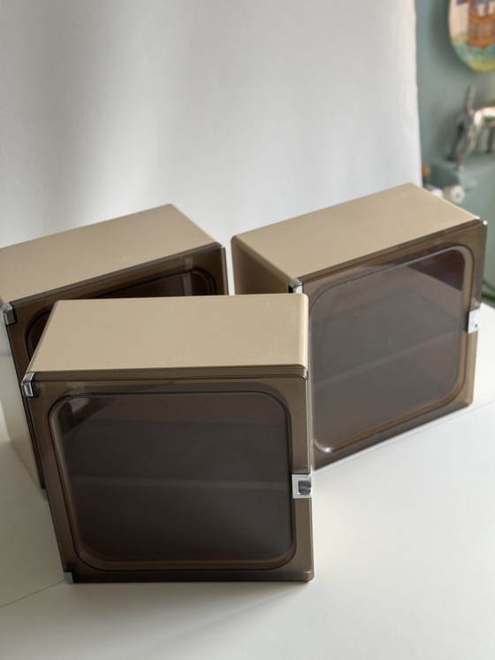 Image 1 of 5 Piece Alibert Mirror And Cabinets