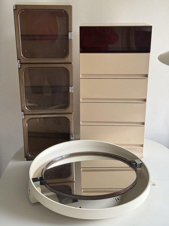 Image 1 of 5 Piece Alibert Mirror And Cabinets