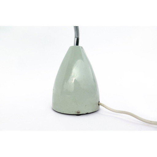 Vintage white metal table lamp by Max Bill, 1960