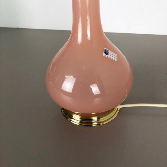 Image 1 of Vintage opaline Murano glass table lamp by Cenedese Vetri, 1960s