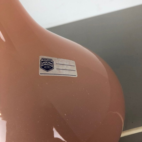 Image 1 of Vintage opaline Murano glass table lamp by Cenedese Vetri, 1960s