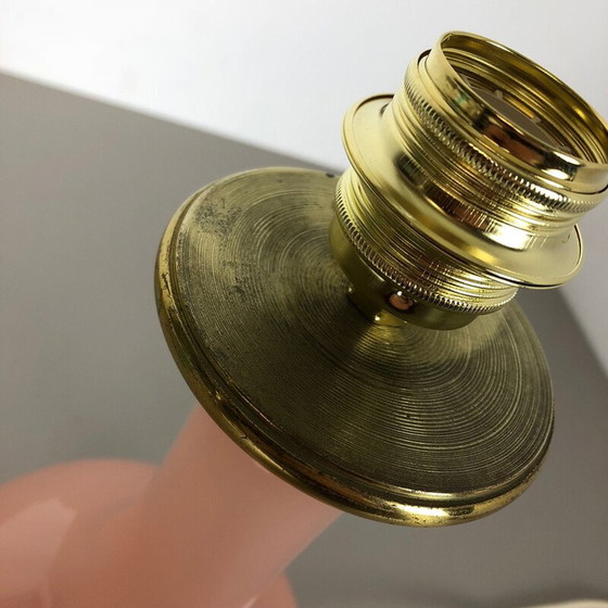 Image 1 of Vintage opaline Murano glass table lamp by Cenedese Vetri, 1960s