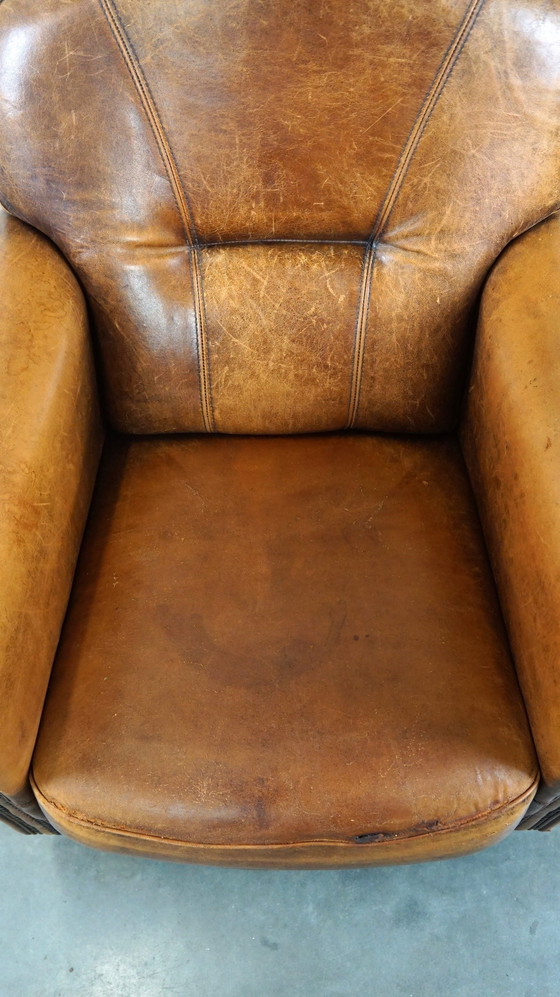 Image 1 of Sheep leather armchair with a tough look