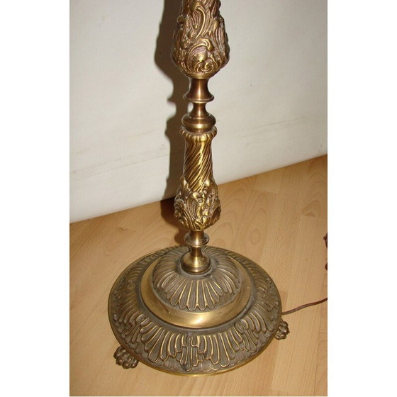 Image 1 of Vintage Brass floor lamp 1950s