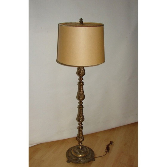 Image 1 of Vintage Brass floor lamp 1950s