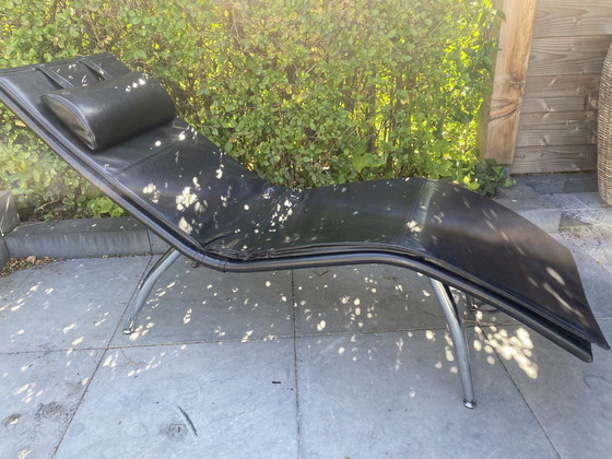 Image 1 of Chaise longue en cuir vintage