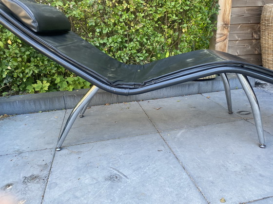 Image 1 of Chaise longue en cuir vintage
