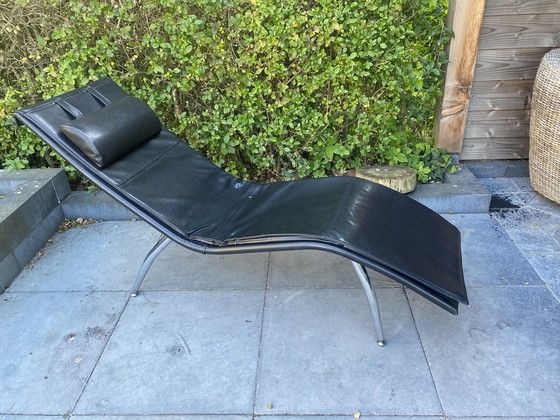Image 1 of Chaise longue en cuir vintage