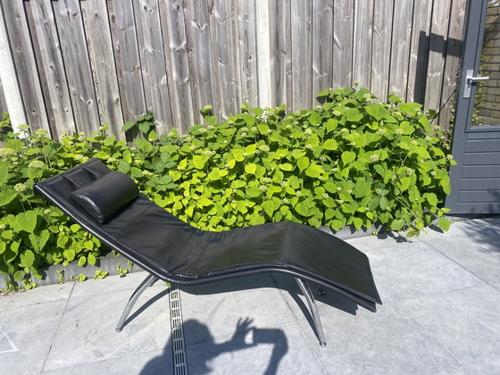 Image 1 of Chaise longue en cuir vintage