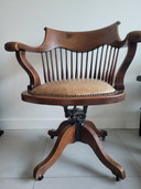 Chaise de capitaine vintage