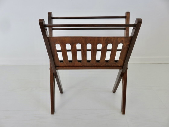 Image 1 of Scandinavian magazine rack by Nevco Yugoslavia