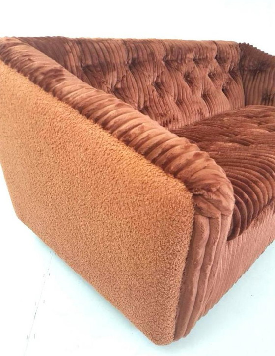 Image 1 of Vintage Artifort bench newly upholstered | bench wide rib