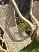 Duo Of Wicker Armchairs