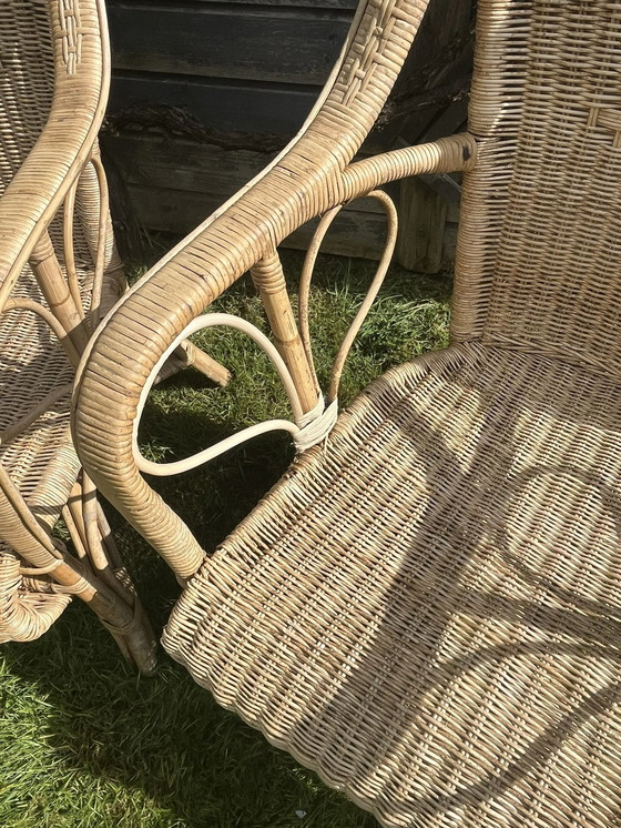 Image 1 of Duo Of Wicker Armchairs