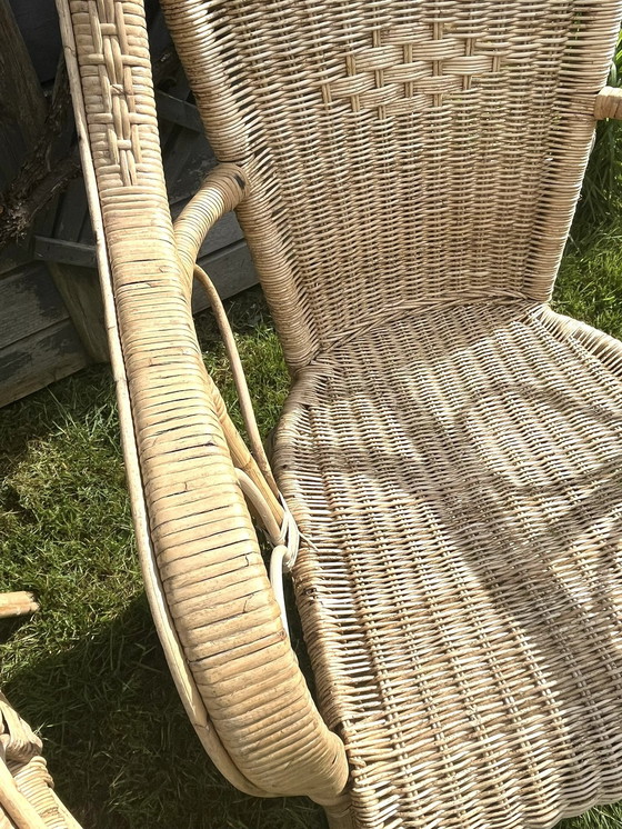 Image 1 of Duo Of Wicker Armchairs