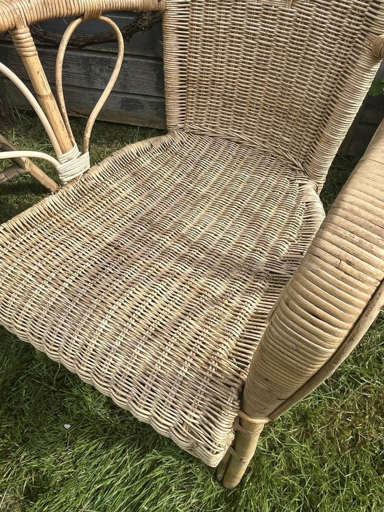 Image 1 of Duo Of Wicker Armchairs