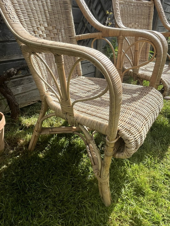 Image 1 of Duo Of Wicker Armchairs