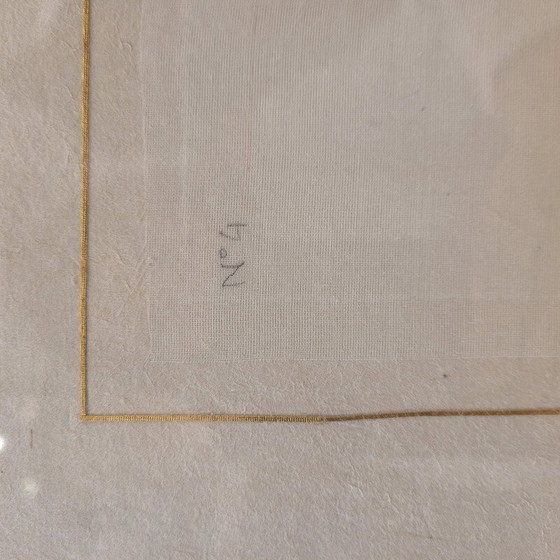 Image 1 of Vintage painting representing a lion by La Roche Laffitte