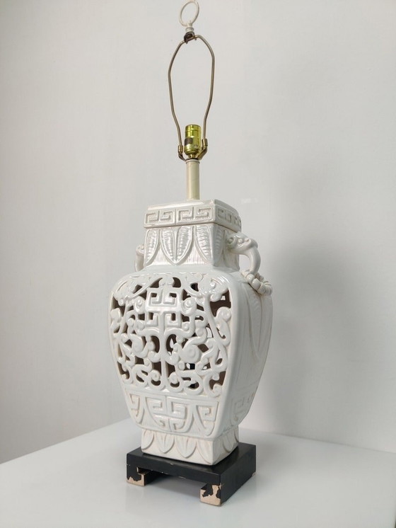 Image 1 of Lamp In Reticulated Ceramic By Nardini Studio