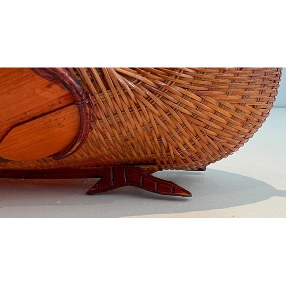 Image 1 of Vintage rattan pocket turkey, France 1950